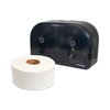 Morcon Tissue Valay Plastic Mini Jumbo Bath Tissue Dispenser, Two Rolls, 9.75 x 15.87 x 5.25, Black VT1003